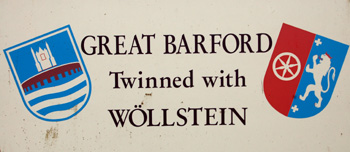 Great Barford sign March 2010